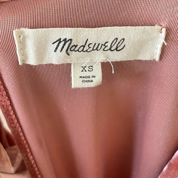 Madewell Crushed Velvet Mockneck Dress, Size XS - Picture 7 of 9